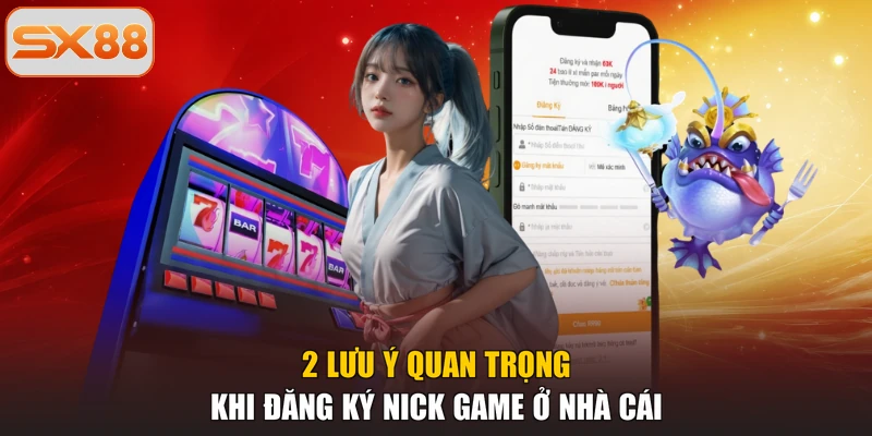 2 lưu ý quan trọng khi đăng ký nick game ở nhà cái