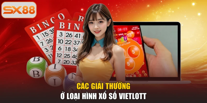 Các giải thưởng ở loại hình xổ số vietlott