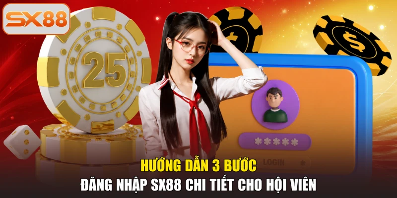 Hướng dẫn 3 bước đăng nhập SX88 chi tiết cho hội viên