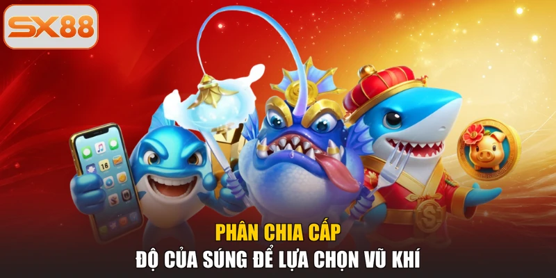 Phân chia cấp độ của súng để lựa chọn vũ khí
